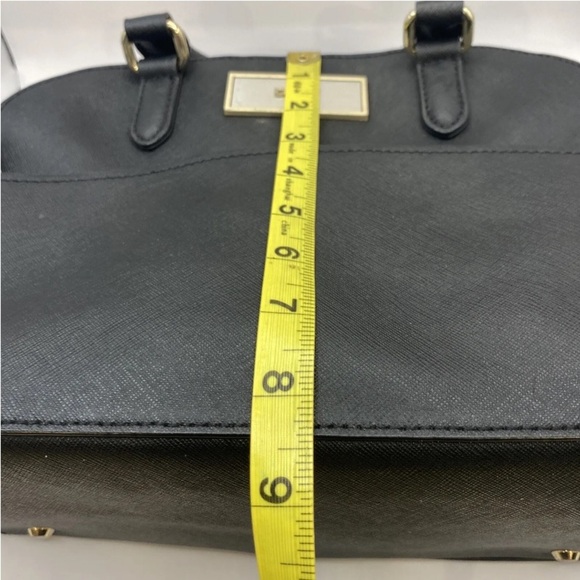 DKNY Black Textured  Top Zip Tote Handbag - Picture 9 of 16